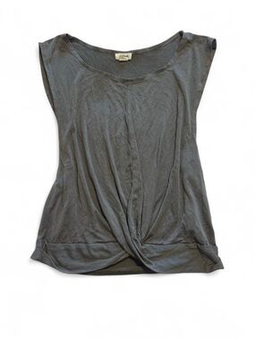 Garage Charcoal Twist-Front Tank Top